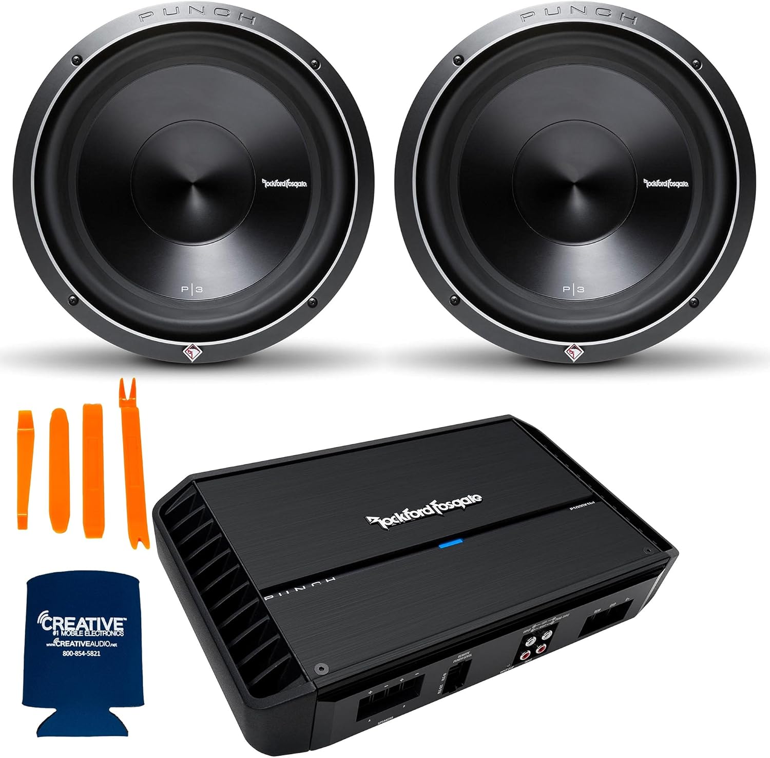 Rockford Fosgate 2 P3D4-12 Punch P3 Dual 4-Ohm 12