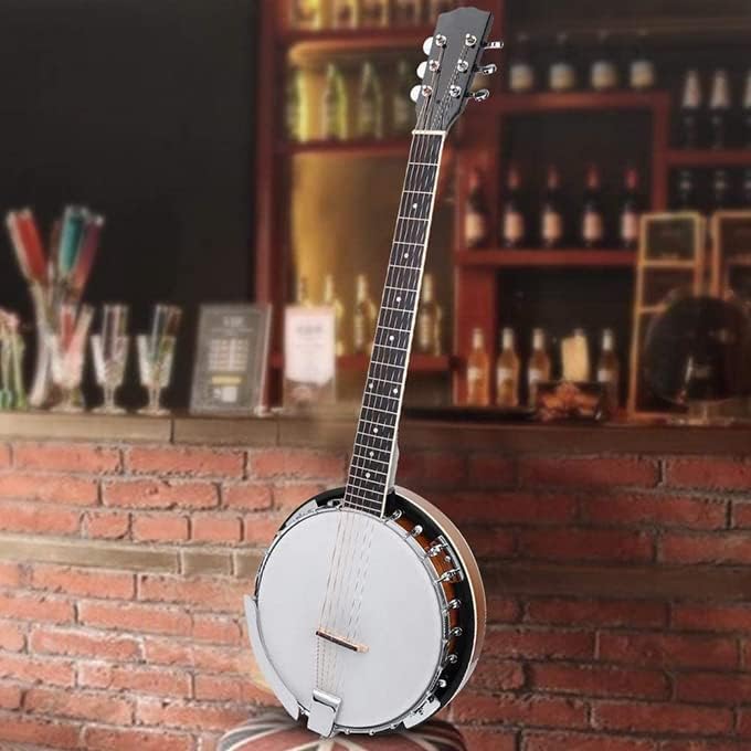 6-String Banjo 24 Bracket with Closed Solid Back and Geared 6th Tuner