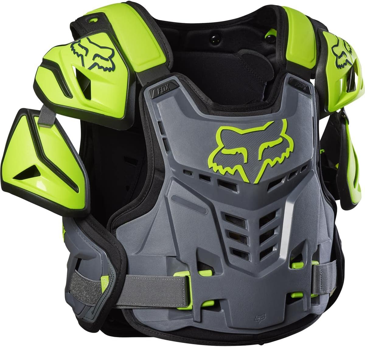 Fox Racing Men's Raptor Vest CE Chest Guard (Dark Shadow Grey) 24814-330-S/M