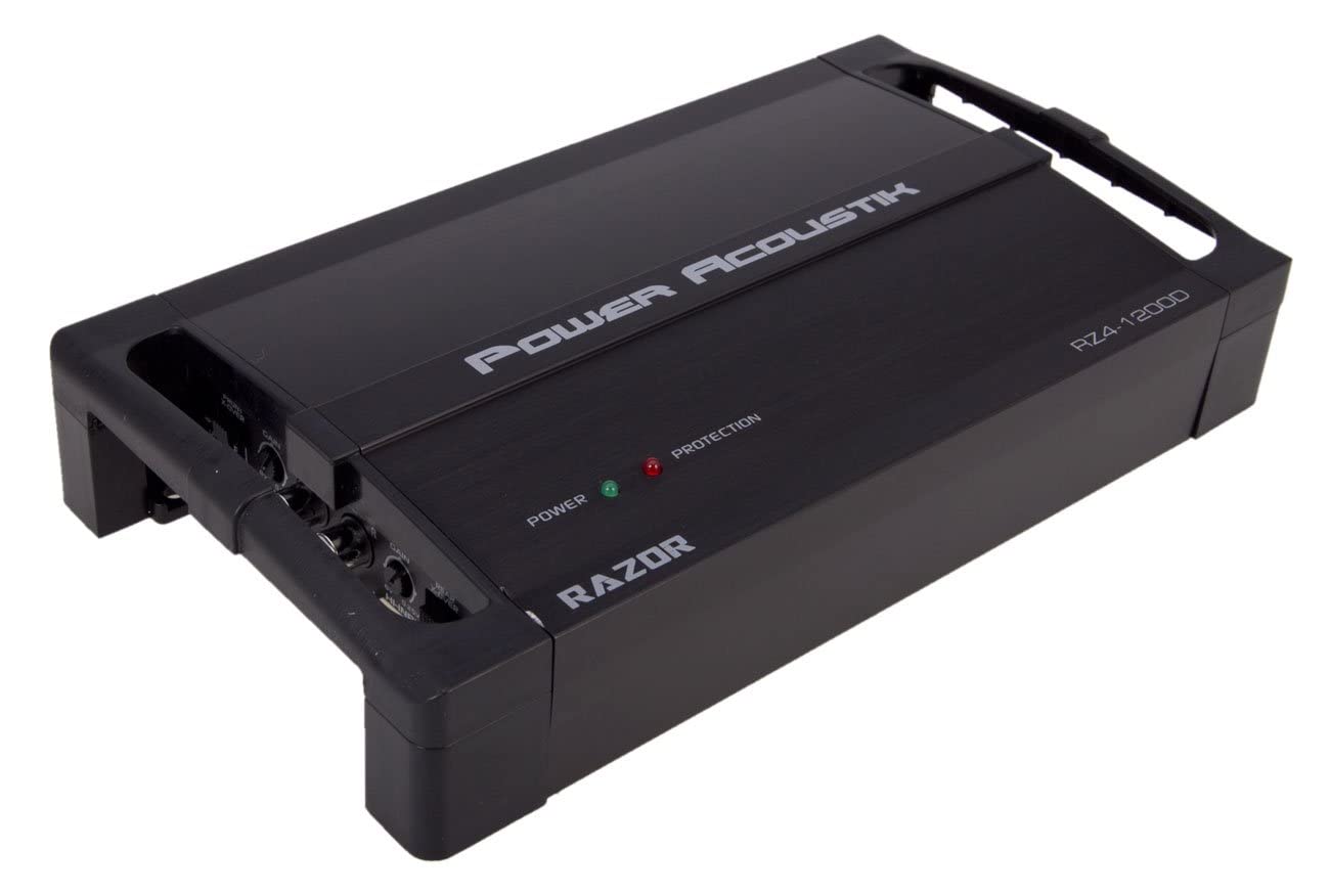 POWER ACOUSTIK RAZOR RZ4-1200D 1200W 4 Channel Car Audio Amplifier Amp RZ41200D
