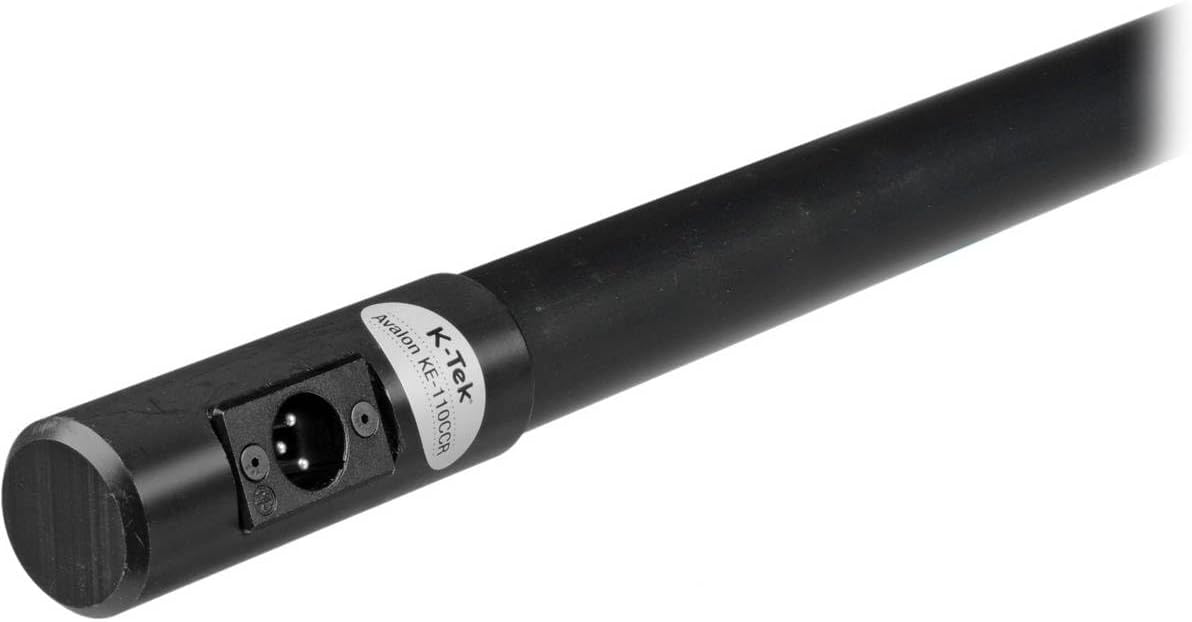 KE110CCR - K-Tek Avalon Aluminum Boompole Coiled Cable, Male XLR Side Exit, 5-Section
