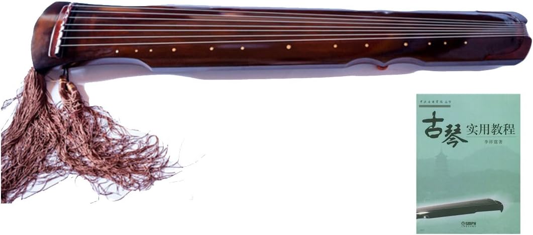 OrientalMusicSanctuary Aged Paulownia Guqin for Performers - 7 String Chinese Zither - INCLUDES INSTRUCTIONAL BOOK BY LI XIANGTING
