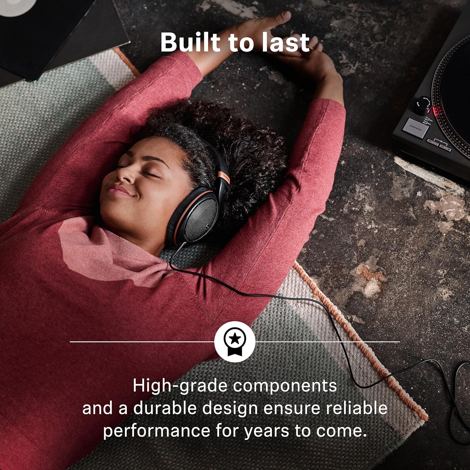 Sennheiser HD 505 - Wired Headphones Over Ear with Transparent Sound and Controlled Bass, Enhanced Comfort Studio Headphones for Music, Work, Gaming, Audiophiles, Students, Traveling, Copper Edition