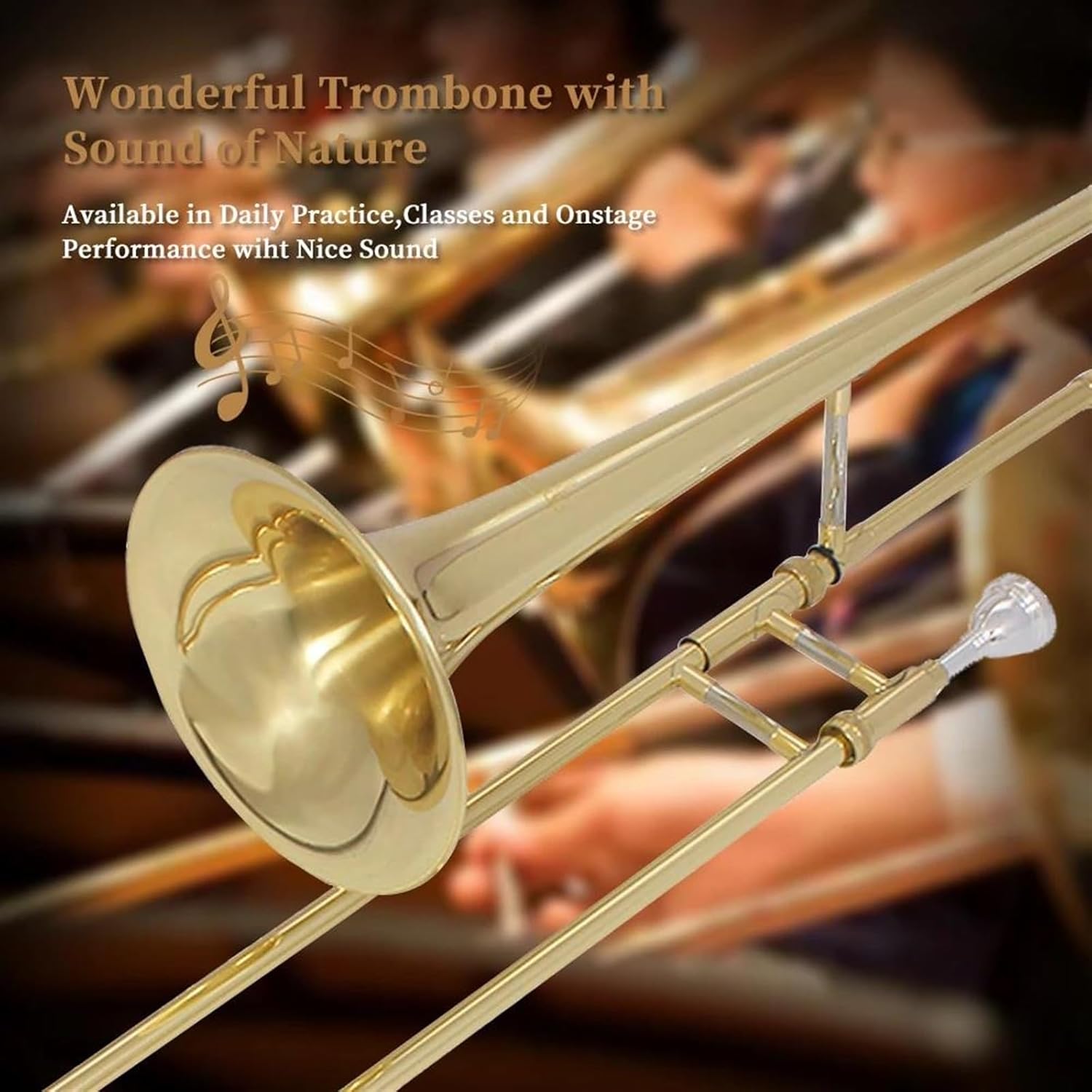 Professionals euphonium Bb Tenor Trombone Piccolo Marching Trombone Instrument With Mouthpiece Case