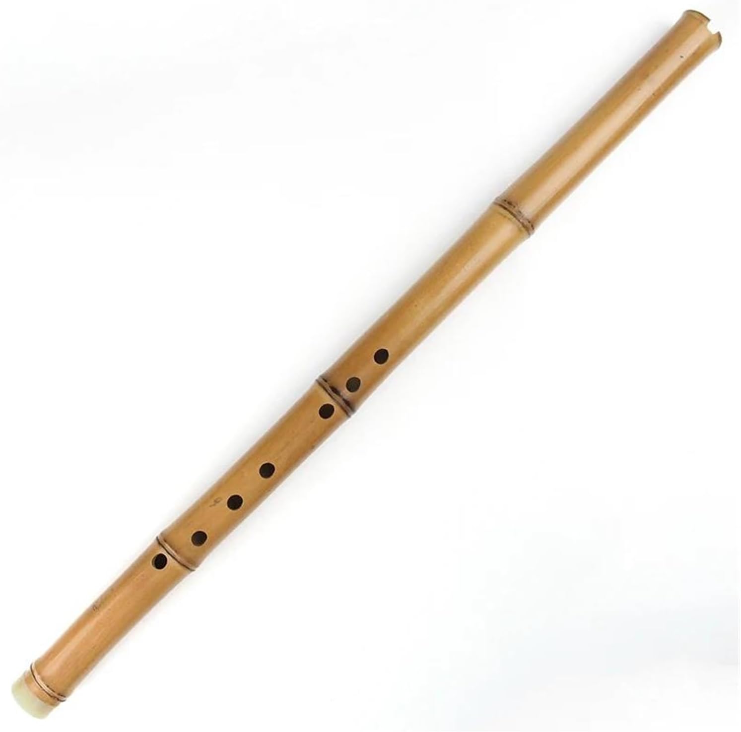 Handmade Flute G Key Woodwind Instrument Traditional Adult Beginners(Woodcolor G key)