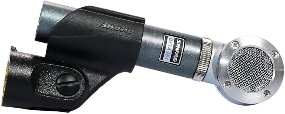 Shure BETA 181/BI Ultra-Compact Small-Diaphragm Side-Address Versatile Condenser Microphone for Instruments with Interchangeable Polar Pattern Capsule Options, 3-pin XLR Connector - Bidirectional