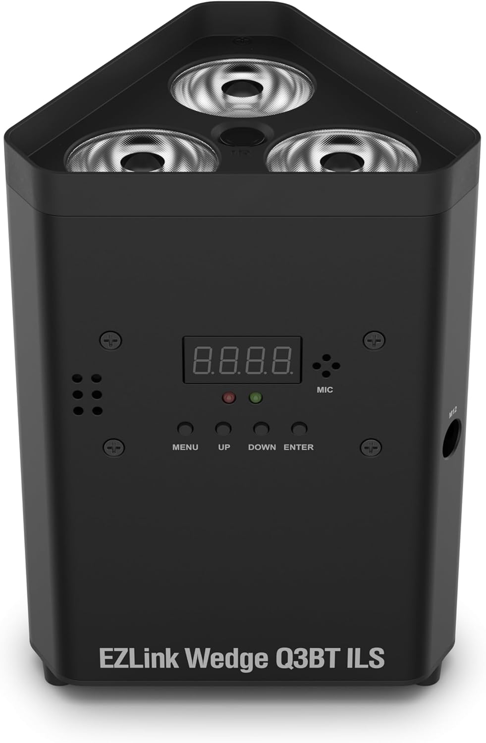 EZlink Wedge Q3BT ILS Battery-operated, quad-color (RGBA) LED wash light with built-in Bluetooth wireless Technology