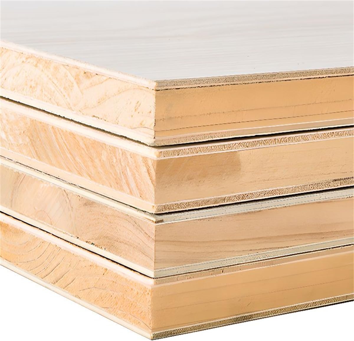 KWOKING L-Shape Bedroom Corner Cube Storage Cabinet Book Shelf Floor Bookshelf Solid Wood Storage Shelves Triangle Corner Bookcase White 22