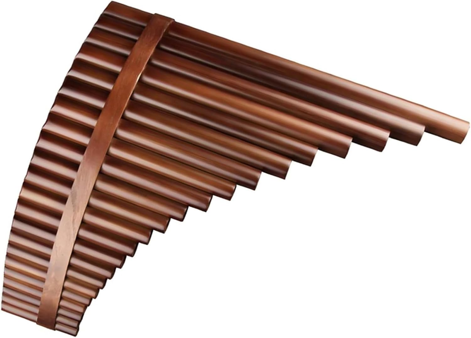 pan flute for beginners Chinese Traditional Musical Instrument 22 Pipes Pan Flute C Key Woodwind Purely Handmade (Color : Left)