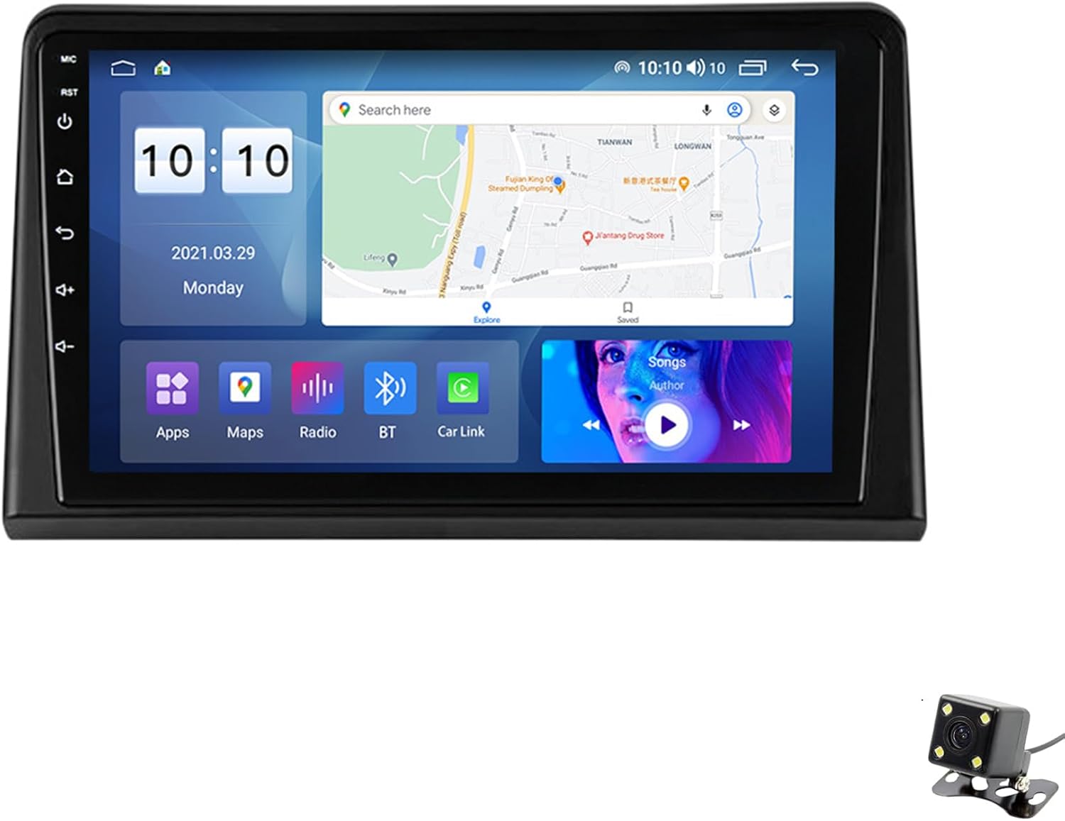 ADMLZQQ Double Din Car Stereo Multimedia with Bluetooth and 9