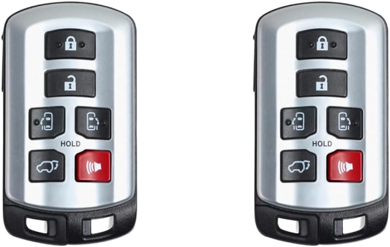 Replcament Smart Key Fob for Toyota Sienna 2016 FCC HYQ14ADR Part Number 89904-08010 8990408010 Pack of 2