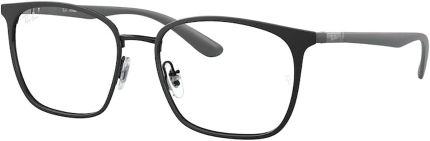 Ray-Ban 6486 Eyeglasses Bundle: 6486 6486 2904 Matte Black On Black 54mm and Eyewear Cleaning Kit