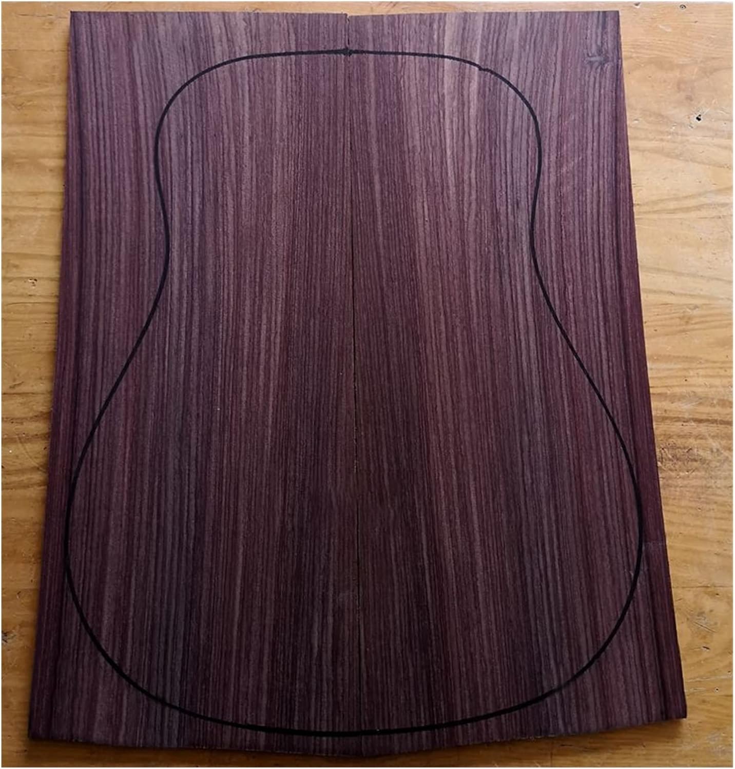 India Rose Wood Back Panel Wool Guitar Production Material Accessories DIY Guitar Kit (Color : 12)