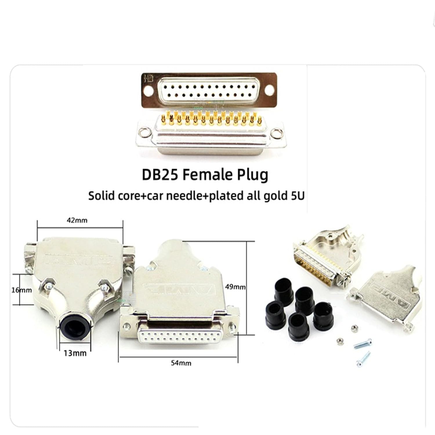 DB25 25 Pin Female to 8 XLR 3Pin Male Highly Shield Analog Audio Snake PVC Cable 1.5Meter