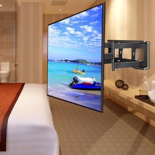 Adjustable TV Wall Mount - for 70-120 Inch TV Wall Mount, TV Mount with Two Swivel Joints Tiltable 6 Arms, Max VESA 1000 x 600 mm, Holds up to 130 kg