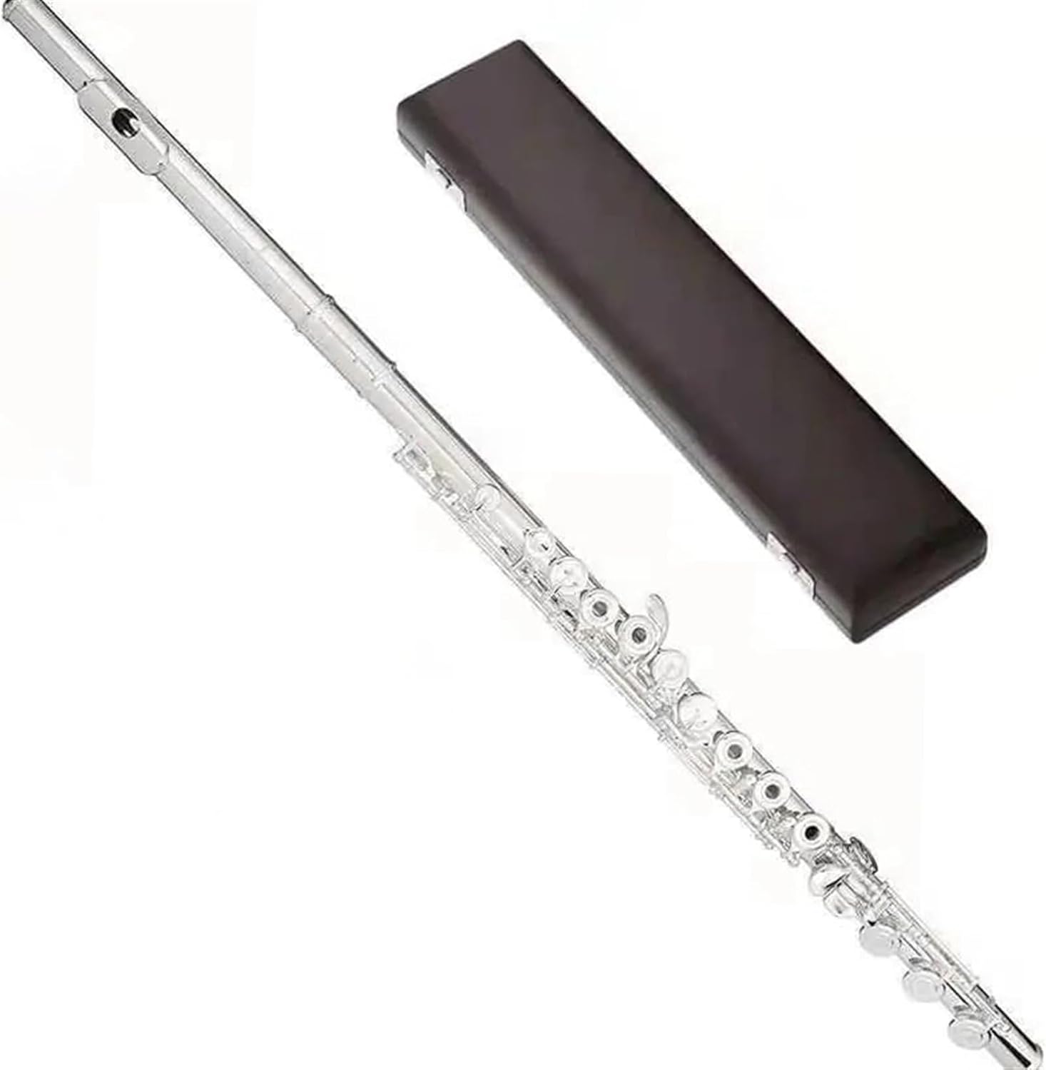 Woodwind Instruments Japan Flute Silver Plated 17 Keys Flute Open Hole Flute Musical Instrument