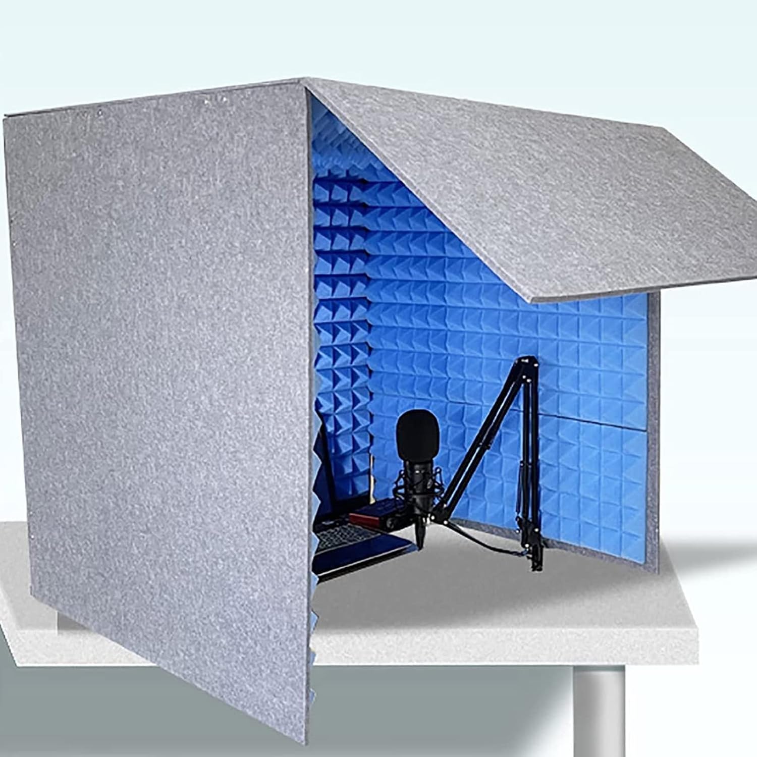 Soundproof Room, Portable Recording Studio for Music Studio Bedroom Home (Blue)