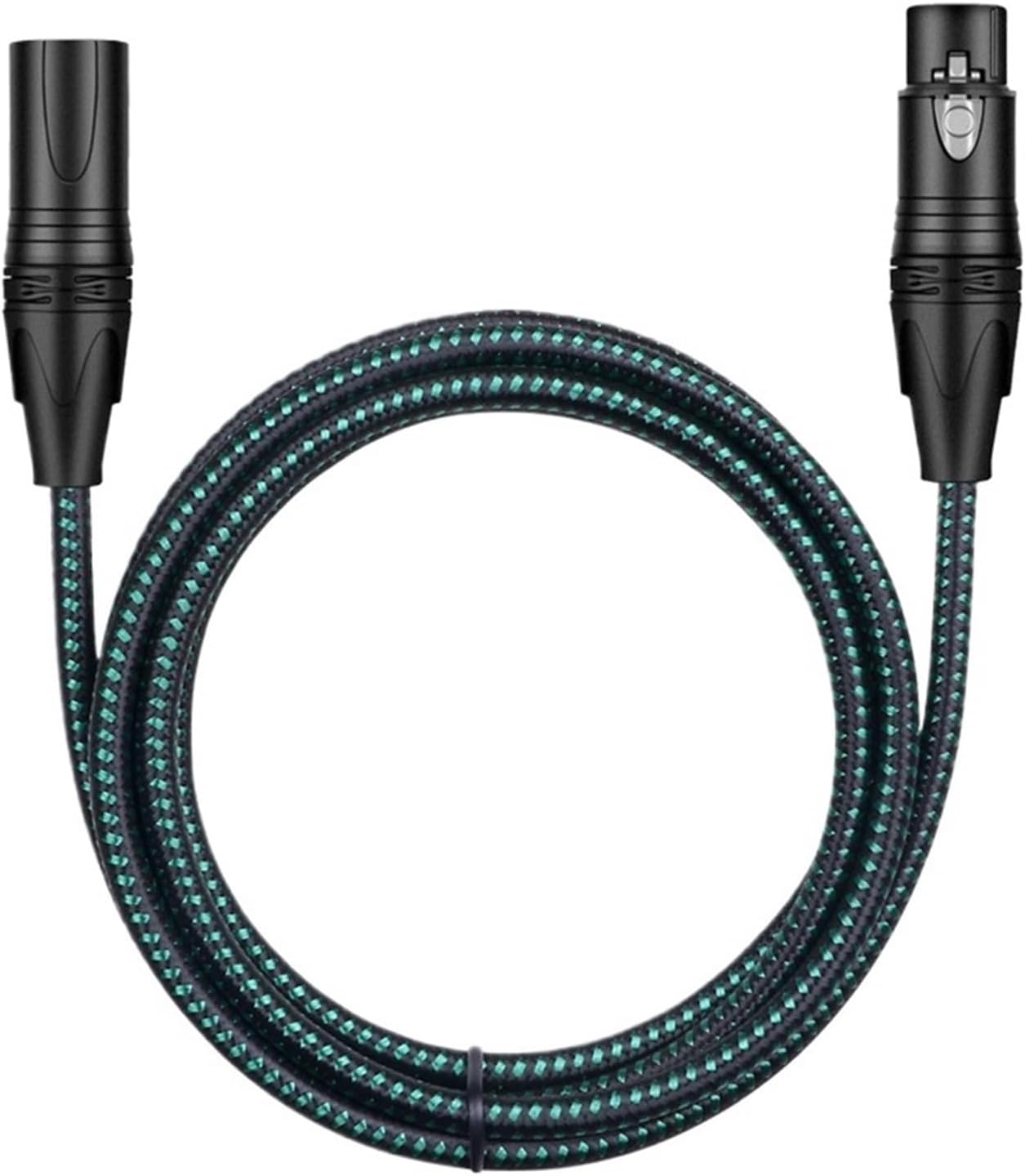Professional XLR Microphone Cable Male to Female Gold-Plated 3-Pin XLR Speaker Cables Balanced Micphone Mixer Cord Multicolor(M-F Green,1m)