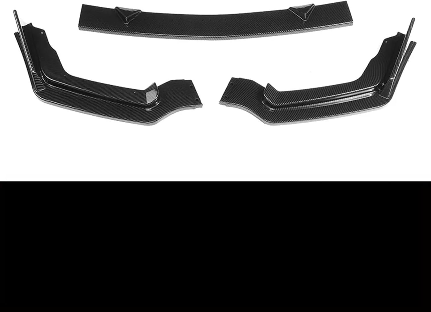 Car Front Bumper Lip, Spoiler Splitter, Lip Diffuser, Bumper Guard, Apron Body Kit, Compatible with Infiniti Q50, Standard Version, Sport Version, 2014-2017(D)