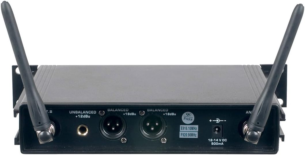 VocoPro 4 Channel, UHF/DSP Hybrid, W/Bp/Lava Car Mount - HYBRIDQUADB1, Black