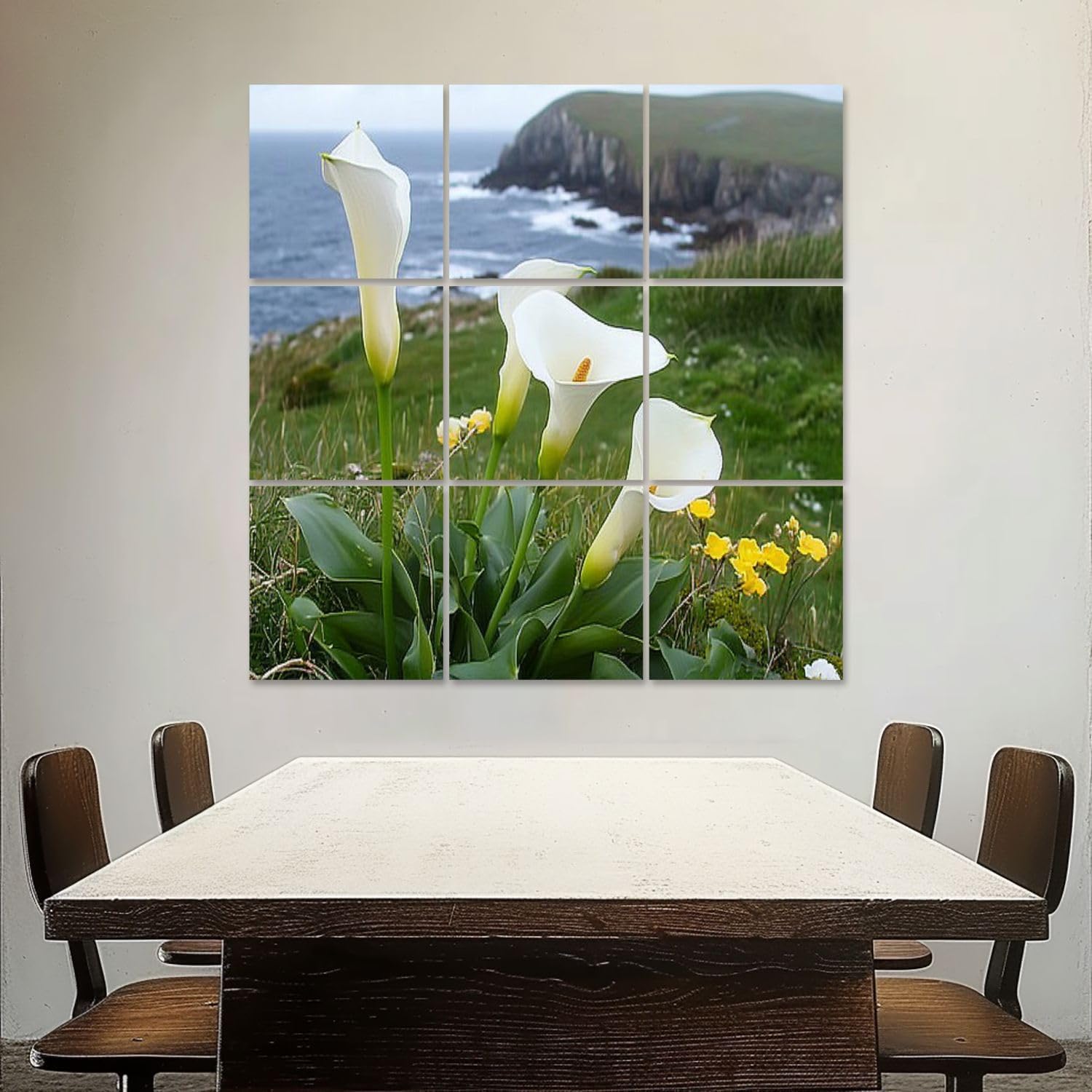 Art Acoustic Panels Self Adhesive calla lilies dingle peninsula ireland lily sea 9 Packs Decorative Soundproof Wall Panels Large Sound Absorbing Panels for Home Office 60