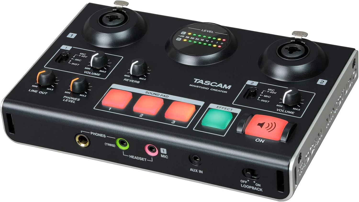 Tascam US-42B MiNiSTUDIO Creator USB Audio Interface (US42B), for Podcasting, Control Software, EZ Mode