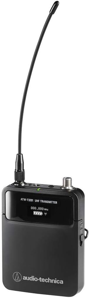 Audio-Technica 3000 Series ATW-3211EE1 Fourth Generation Wireless System, Includes ATW-R3210 Receiver and ATW-T3201 Transmitter, Frequency Band EE1: 530.000 to 589.975MHz