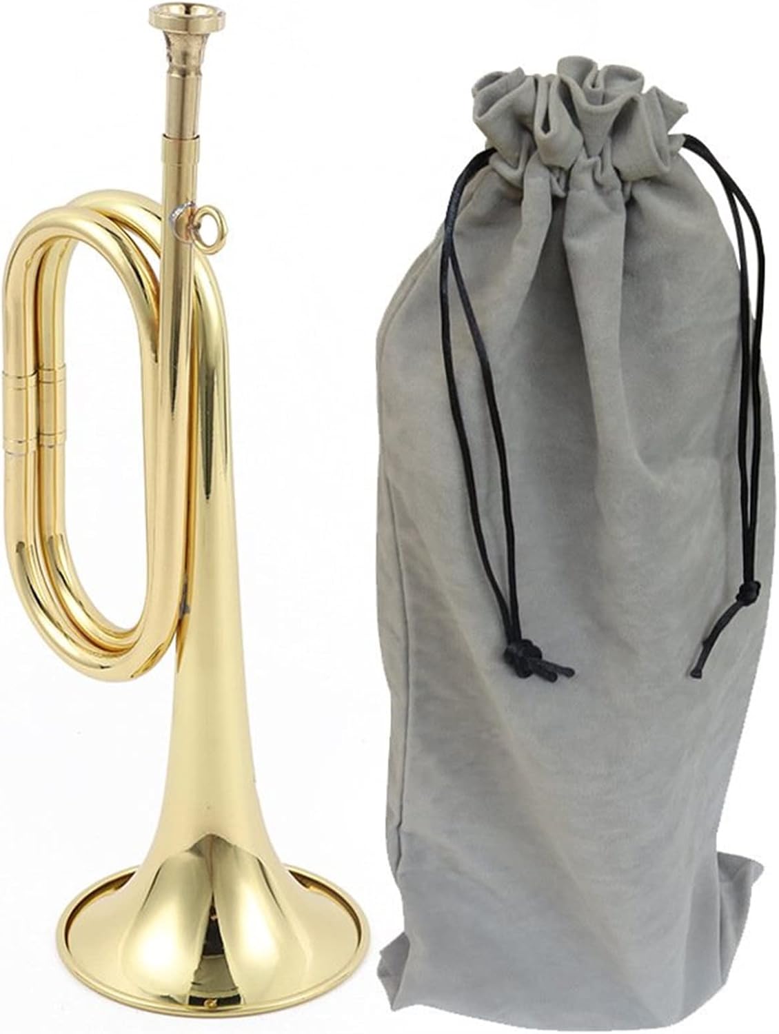 Trumpets Beginner Bugle Charger Copper Small Step Horn Trumpet Prop Horn Western Wind Instrument Trumpet Set (Color : 03)