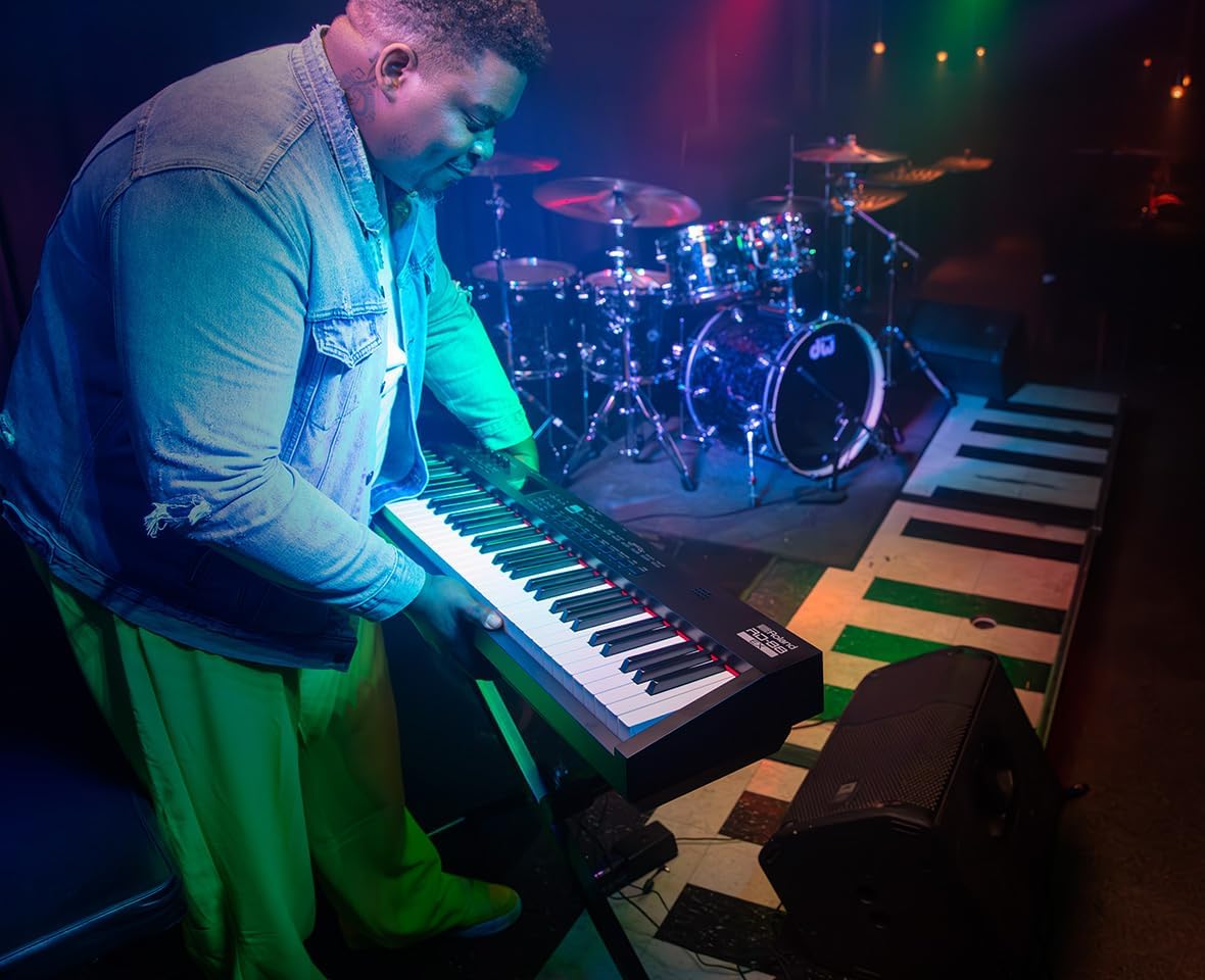 Roland RD-88 EX Stage Piano | 88-Note Keyboard with Expanded Sounds & Supreme Durability | SuperNATURAL Technology | ZEN-Core Engine with Over 3000 Onboard Sounds | Onboard Stereo Speakers