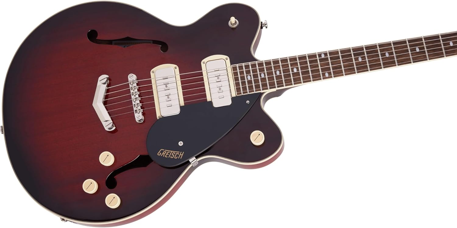 Gretsch G2622-P90 Streamliner Center Block Double-Cut P90 with V-Stoptail Electric Guitar - Claret Burst