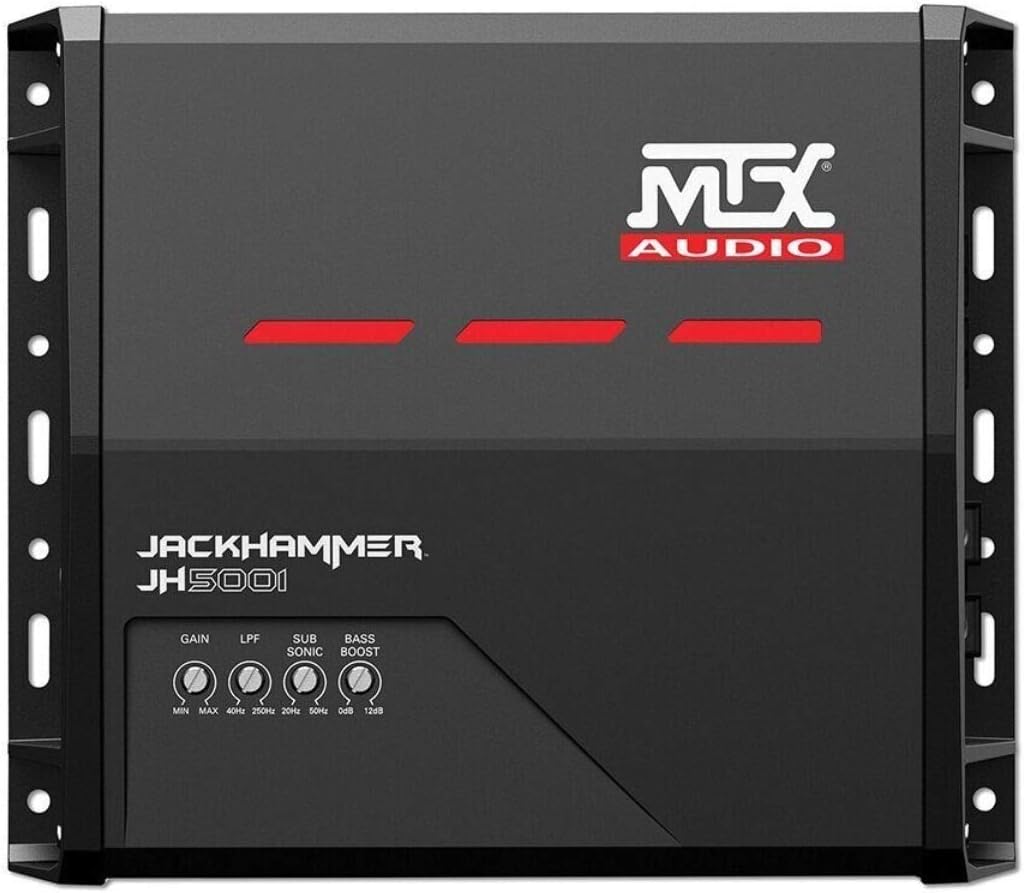 MTX Audio JH5001 Jackhammer Series 500W Monoblock Class-D Car Audio Amplifier