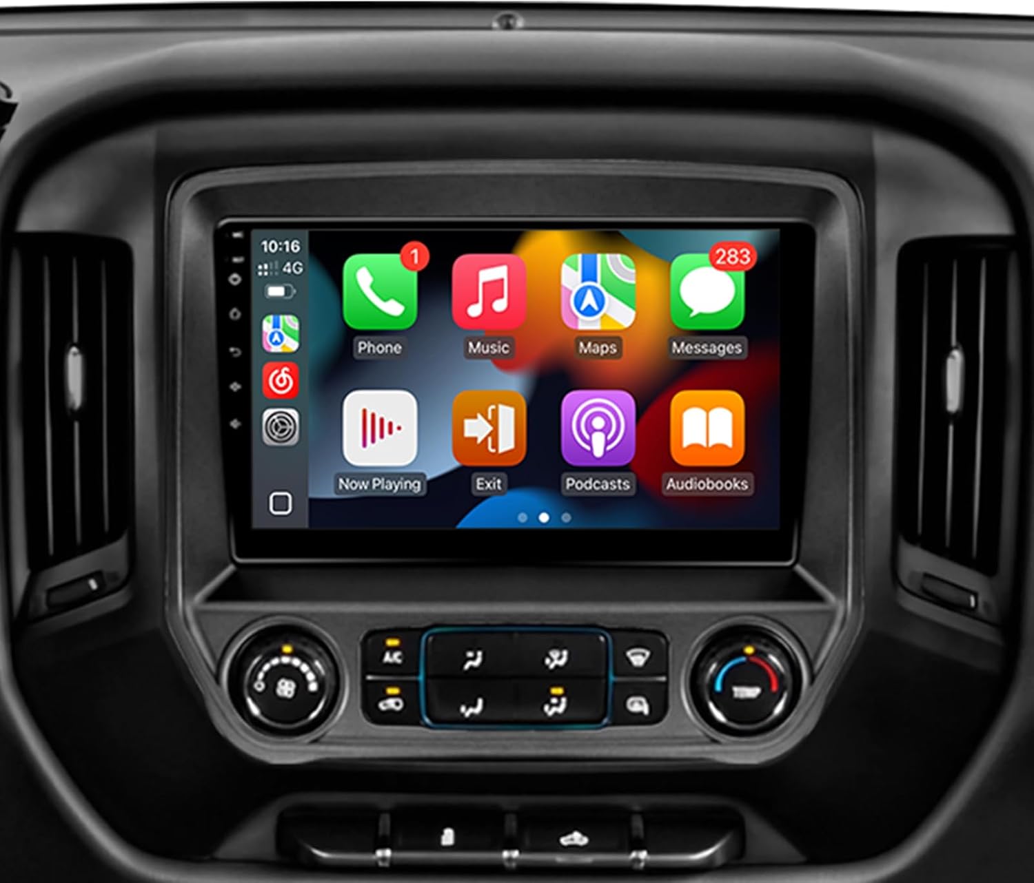 Leadfan Car Radio for Chevy Silverado GMC Sierra 2014 2015 2016 2017 2018 Replacement Stereo, Wireless Carplay Android Auto,GPS Bluetooth Backup Camera (2G+32G Without B.O.S.E System)