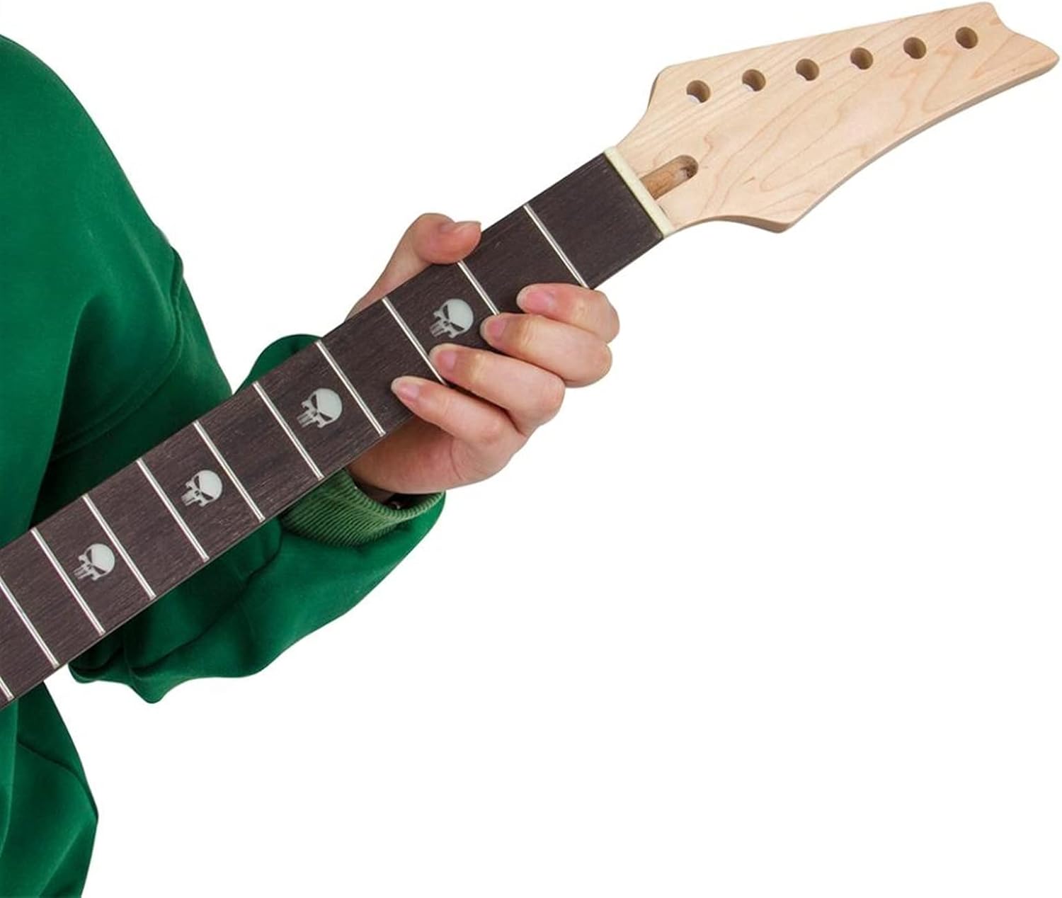 TSTS Electric Guitar Neck 24 Large Frets Maple Bolt On Fretboard C Shape Guitar ​Neck Replacement