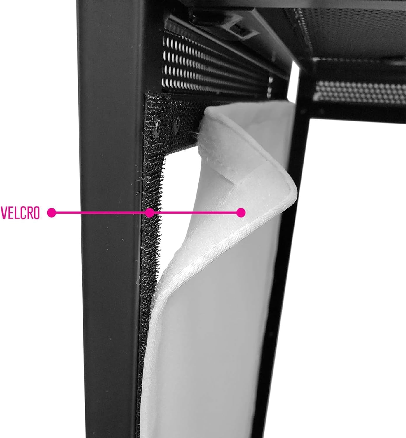 DJ Event Booth Facade DJ Facade Table Station,51x101.5x115 cm Foldable DJ Booth Flat Table Top w/White & Black Scrim,Padded Carrying Bag