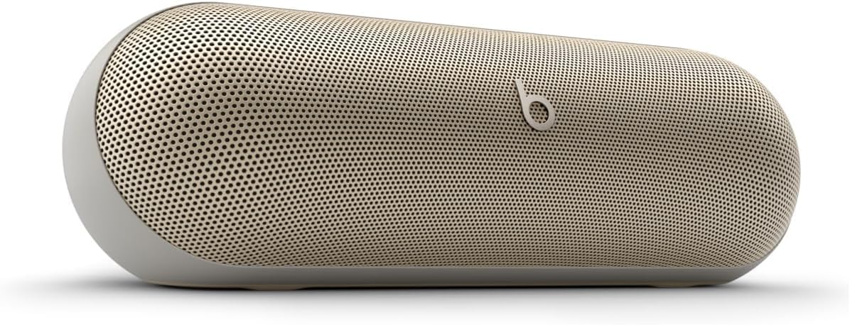 Beats Pill - Bluetooth Speaker and Portable Wireless Charger via USB-C - Built-in Microphone – Champagne Gold (Renewed Premium)