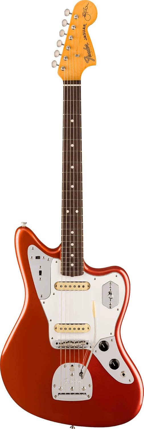 Fender Johnny Marr Jaguar - Metallic KO Bundle with Tweed Case, Cable, Strap, and Guitar Cleaning Kit