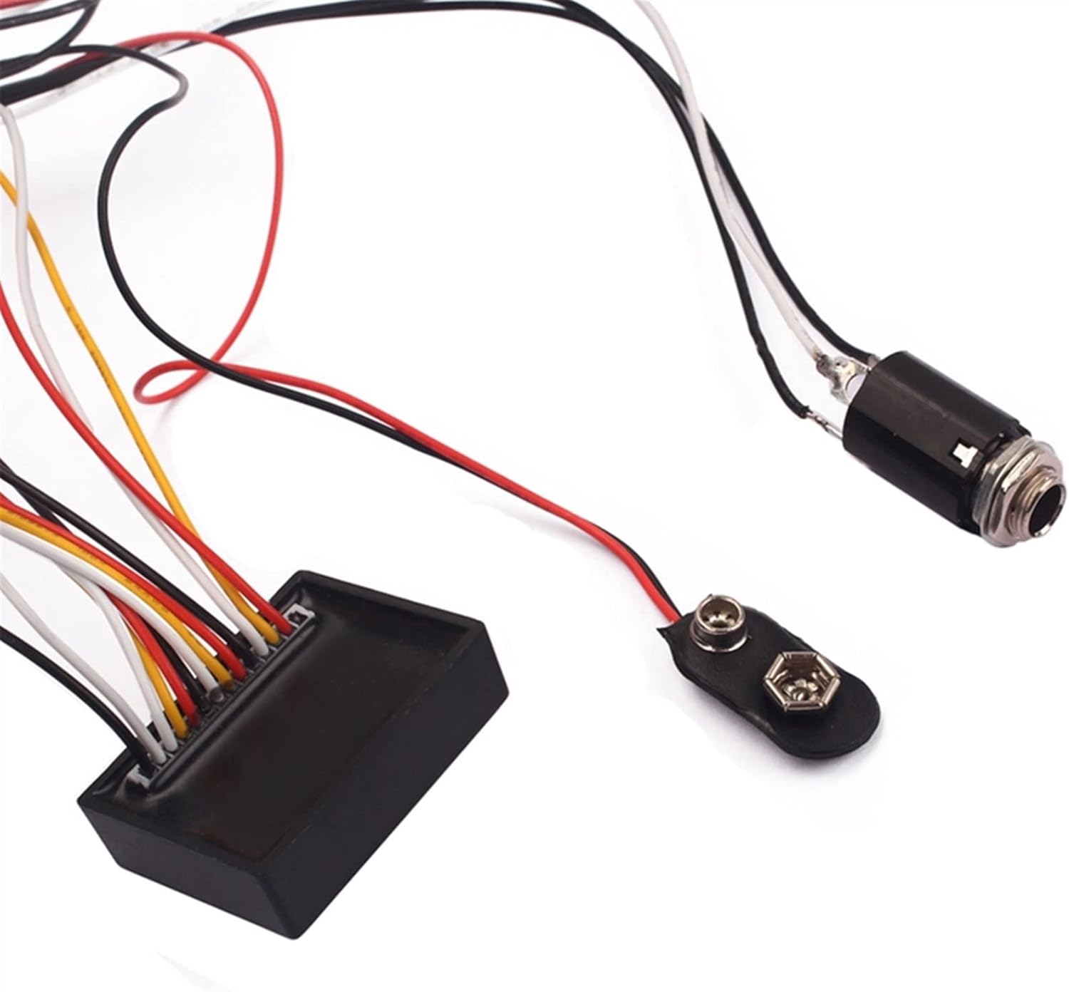 KESHUO Electric Guitar Wiring Harness 3 Band Equalizer EQ Preamp Circuit Bass Guitar Tone Control Wiring Harness Pickup Set