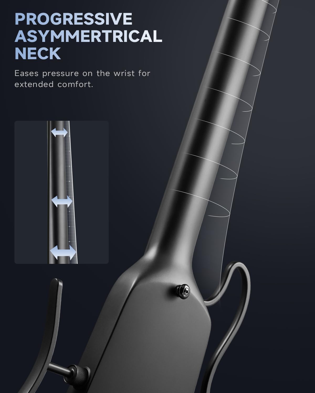 Donner HUSH X Electric Guitar Kit - Featherlight Travel Guitar with Easy Assemble Stands, Great for Travel and Practice, Mahogany Solid Body, Gig Bag, All Accessories, Black