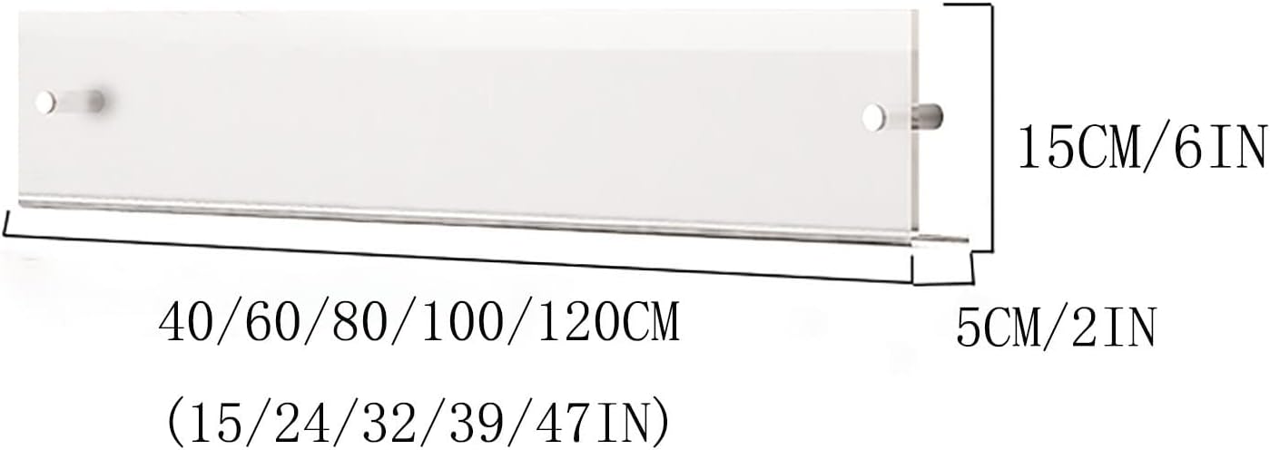 Colorful Acrylic Brochure Holder Wall Mount, Hanging Bookshelf Magazine Rack Literature Storage Rack for Waiting Room, Living Room, Office, Home Display (Color : Colorful, Size : L15xW2xH6IN)