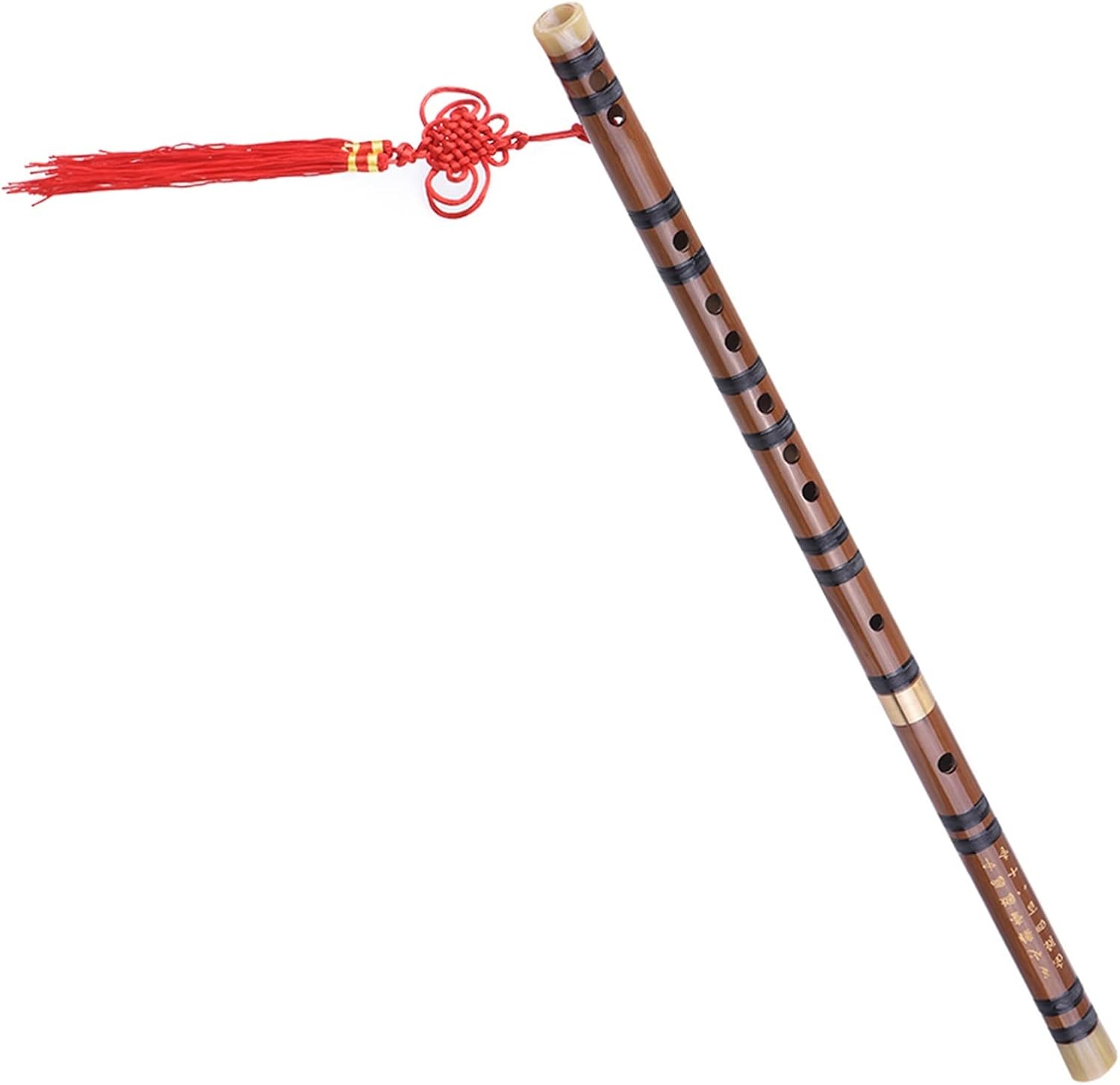 TSTS Chinese Bamboo Flute Pluggable Bitter Bamboo Flute Dizi Traditional Handmade Chinese Musical Woodwind Instrument Key of C/D/G (Color : D)