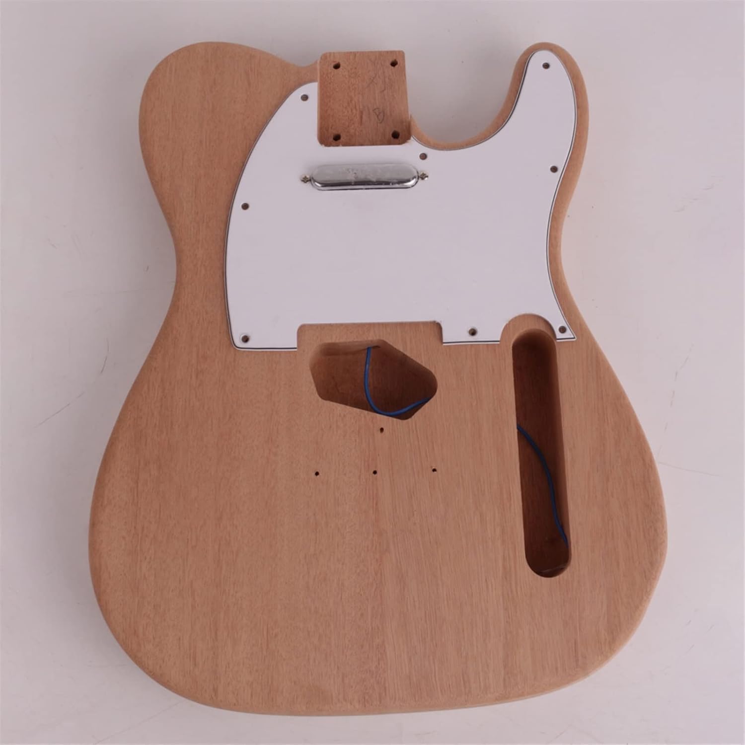 DIY Electric Guitar Kit Unfinished Maple Neck Fretboard Mahogany Body 22 Frets for Tele Electric Guitar Kit DIY (Color : 01)