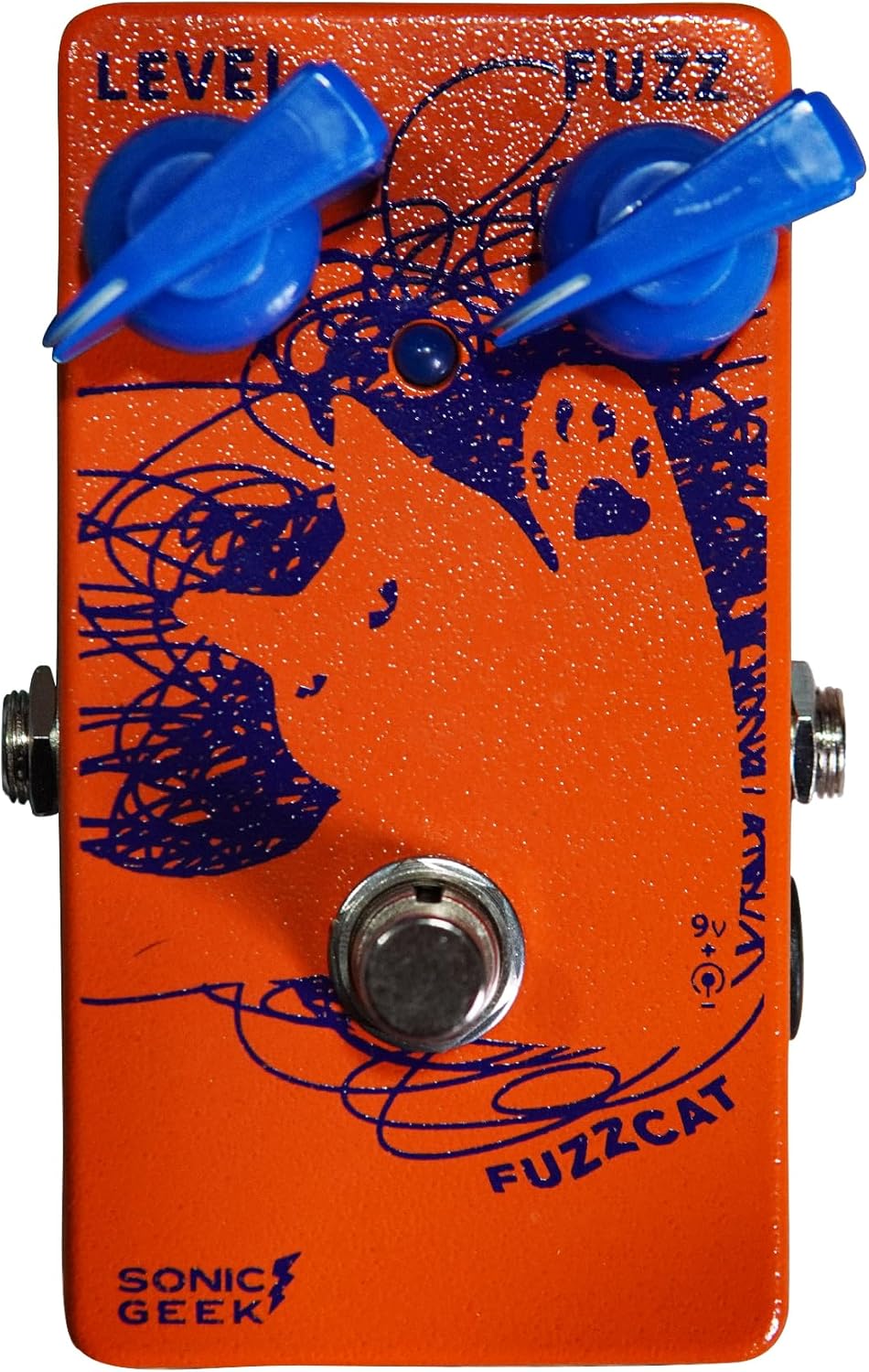 FuzzCat Guitar Fuzz Pedal Handmade FF Vintage 60s Circuit Enhanced Clean-Up Response for Studio & Live Performance