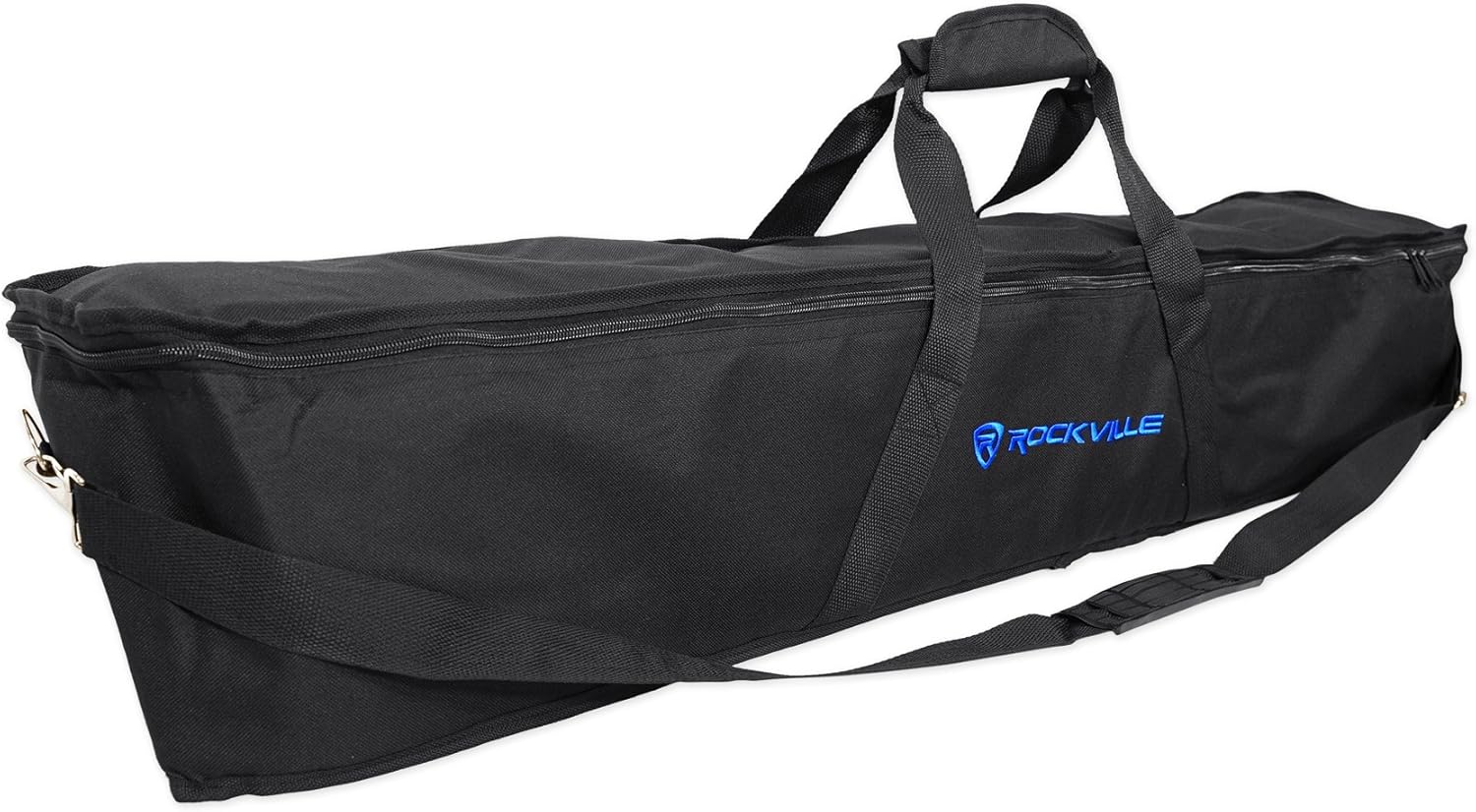 Rockville Pixel Hybrid Bar Bundle: (2) Battery Powered Light Strips RGB Pixel Linear Wash with Strobe and Blinder, RLB60 Travel Bag for Light Strips, 3-Items