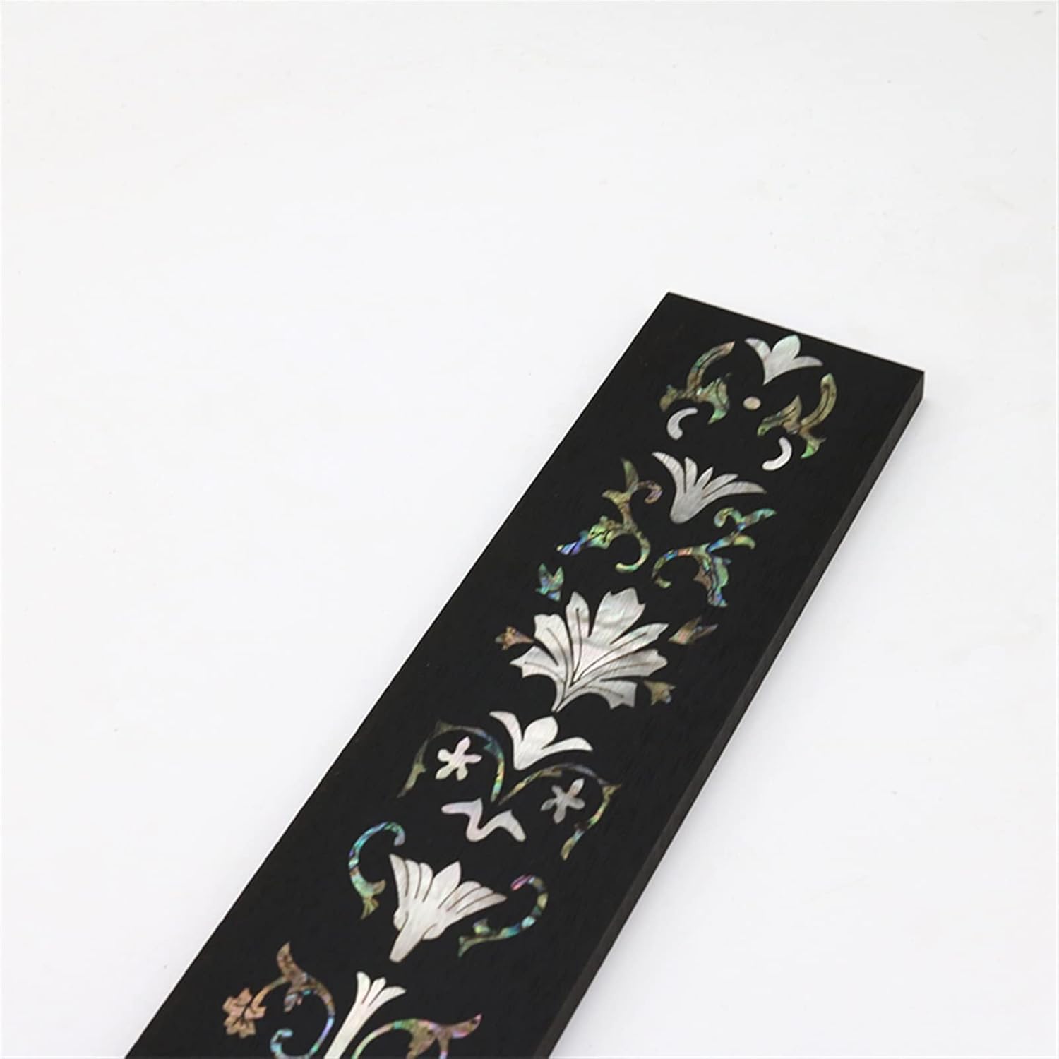 ZUZU Guitar Fretboard Ebony Color Shell Mosaic Craftsmanship Classical Guitar Electric Guitar Acoustic Guitar Fretboard Unfinished Guitar Neck (Color : 2)