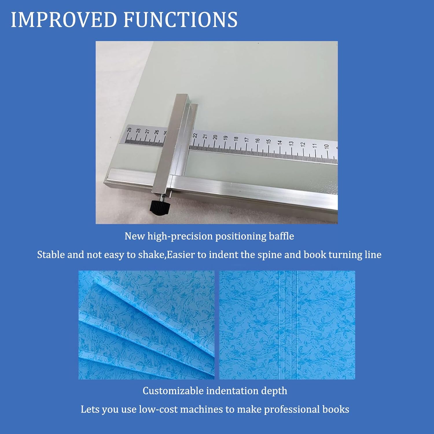 Creasing Machine, Manual Small Paper Creasing Machine, Heavy Duty A4 Paper Card Folder Creasing Tool for Office