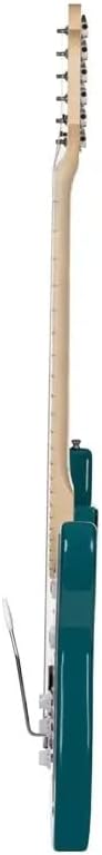 Monoprice 6 String Solid-Body Electric Guitar, Right (610037), Teal