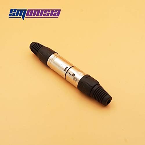 Davitu Electrical Equipments Supplies - Smonisia 100Pcs/lot 3/4/5 Pin XLR Audio Cable Connector Microphone Panel Mount Socket XLR Converter Adapter Sliver - (Connector Type: Male, Pins: 3P)