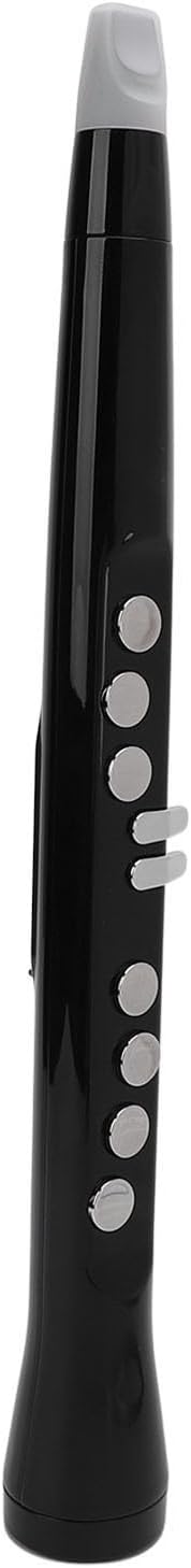 Eujgoov Digital Synthesizer Portable Mini Electronic Wind Instrument US Plug Rechargeable Black Portable Electronic Wind Instrument Flute (Black)