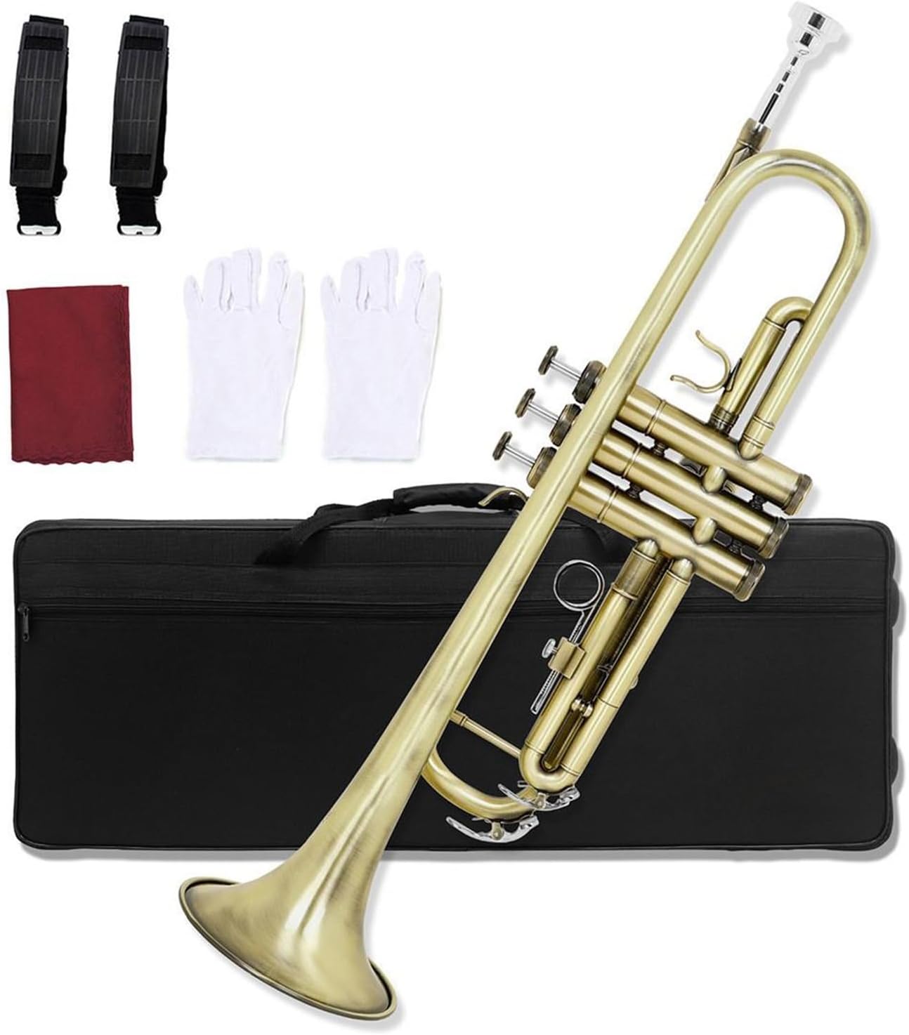 Bronze cornet B flat mini trumpet professional musical instrument