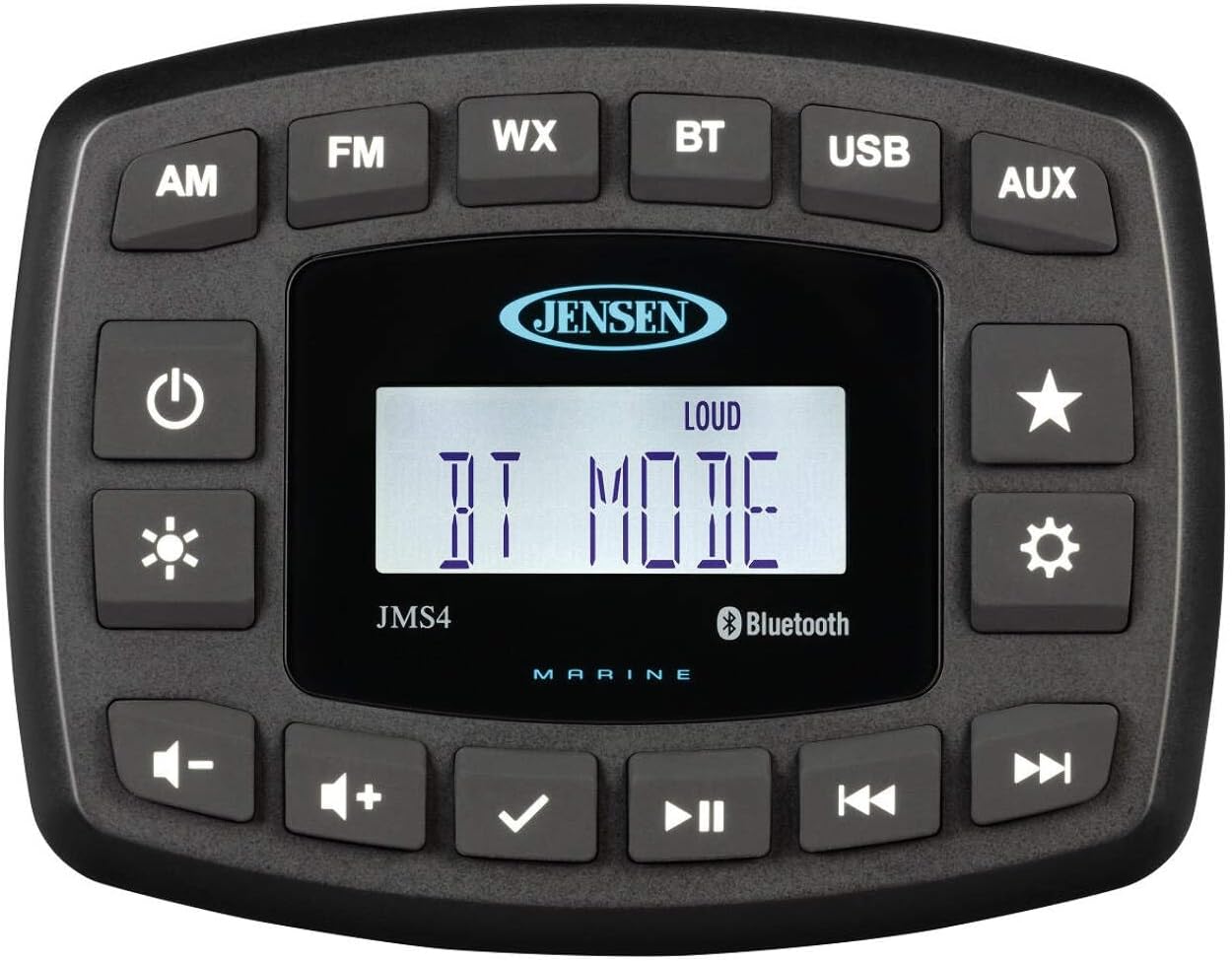 Jensen JMS4RTL Stereo w/AM/FM/BT - Single Zone
